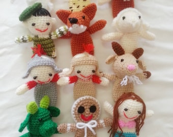 Crochet finger puppets for kids