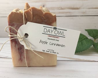 Apple Cinnamon %100 Organic Soap, Cold Process Soap, Vegan all Natural Soap, Cocoa Powder Soap, Apple Soap, Spider Web, Organic Soap,