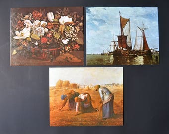Vintage "Conoco" Gas Costumer Appreciation Fine Art Prints set of 3