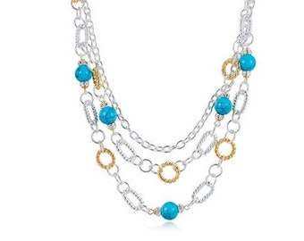 Layered Turquoise Necklace