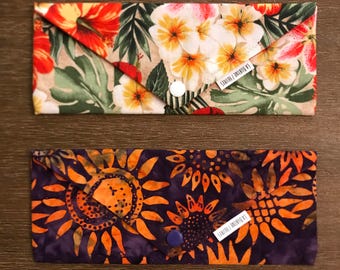 HAWAIIAN / BATIK / toiletry bag, purse with toothbrush