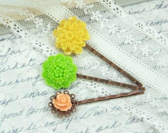 Summer Hair Pins Clearance Sale Flower Hair Pin Set Floral Bobby pin Clearance Hair Accessories