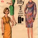 Vintage 1966 Fitted Dress Sewing Pattern 34 inch bust
