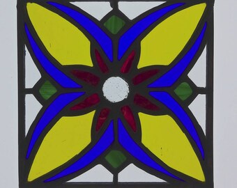 Framed Flower Stained Glass