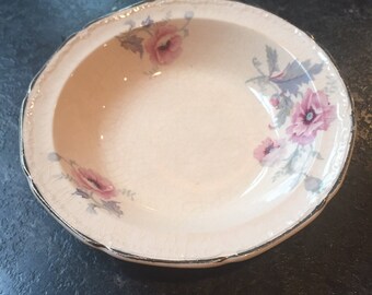 Alice Ann May glow 1931 Edwin M. Knowles China Berry Bowl Reduced due to damage.