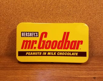 Vintage Hersheys Mr. Goodbar Candy Bar Tin Box Pencil Case