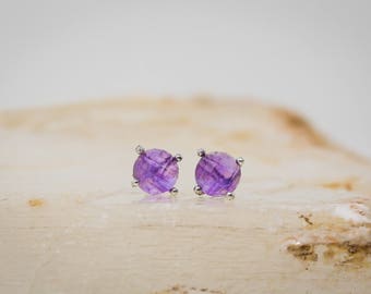 Tiara Earrings in Amethyst