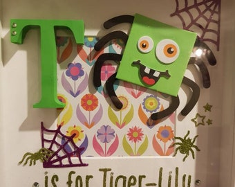 Personalised Children's Creepy Crawly Name Frame