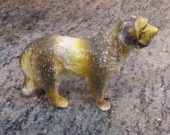 Vintage rubber Saint Bernard figurine
