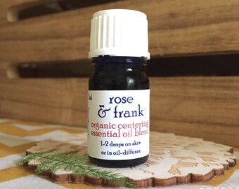Rose & Frank - essential oils, balancing, centering, organic, calming, anti anxiety, gift, rose absolute, frankincense, vetiver