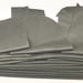 16 Scrap Leather Remnants Lot Lg Gray Italian Leather Cowhide Scraps