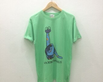 Vintage Naoero Saurus 90's T-shirts D.Studio Medium Size