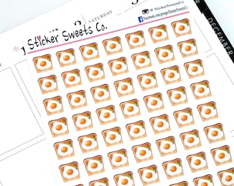 Eggs on Toast Planner Stickers