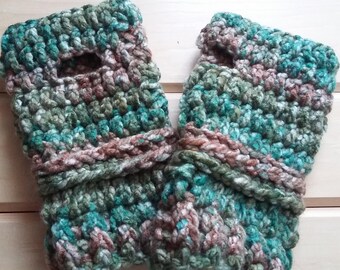 Chunky fingerless gloves