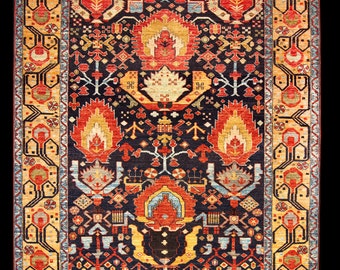 LIVRAISON gratuite - kurde Antique Design tapis faits à la main