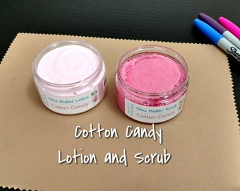 Cotton Candy Lotion and Sugar Scrub Set