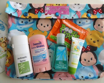 Tsum Tsum Baby Disney Japan Characters Clear Ouch Pouch 7x9 Organizer First Aid Cosmetics Meds Diaper Bag Supplies FE Cruise Gift Under 20