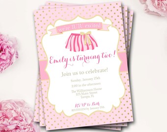 Tutus And Tiaras Birthday Party Invitations 8