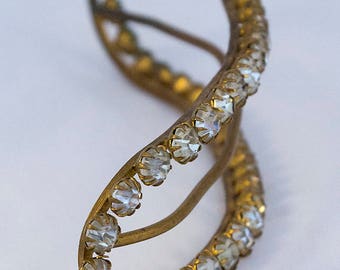 Large Antique 1910s Edwardian Belle Epoque Hair Ornament Decoration with Diamantés, perfect for the vintage bride