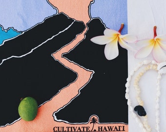 Hawaiian Tea Towel, Pele