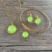 TENNIS JEWELRY, Tennis Necklace, Tennis Bracelet, Tennis Earrings, Tennis Keychain, Green, Gift, Team, Coach, Rackets