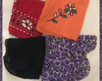 Vintage Handkerchiefs from the 1950s to 70s