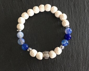 Diffuser bracelets made of 8 mm lava