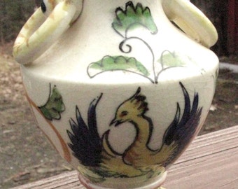 Charming and Brightly Colored Small Vase From Japan