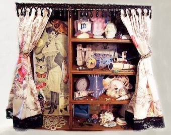 Steampunk Persephones Wunderkammer - Cabinet of Curriosities