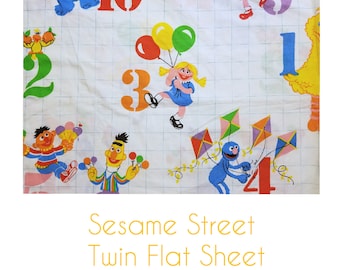 Sesame Street Twin Flat Sheet