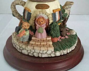Ceramic Teacup Teddy Bear Miniature