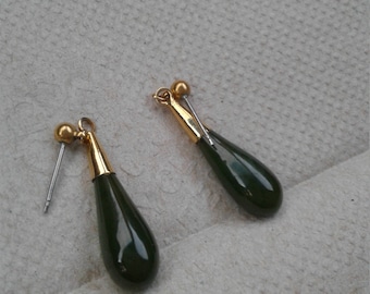 Jade Tear Drop Earrings