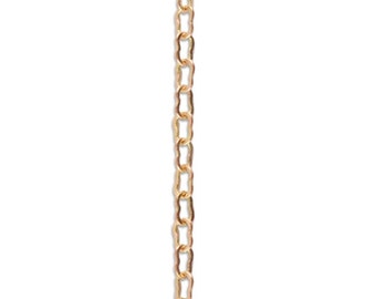Choose Length: 2x3.5mm Fine Ornate Change, Solid Brass, Vintaj Vogue Item CHV10