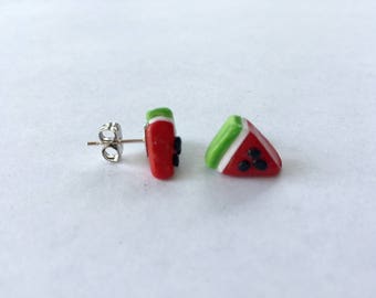 Watermelon Earrings - Summer Earrings - Polymer Clay Earrings