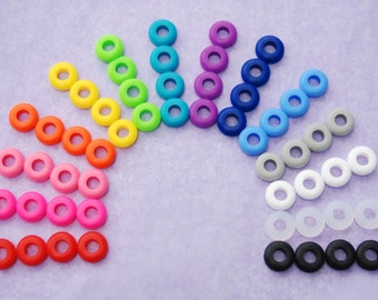 25 oeillets colorés, pour bricolage Mason Jar tasses, gobelets, œillets en Silicone, nourriture sûre, rondelles en caoutchouc, les mariages, Mason Jar, fournitures