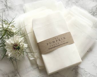 50 Seed Envelopes Seed Wedding Favors Glassine Envelopes Wedding Favor Envelopes Translucent Envelopes Seed Packets Coin or Stamp Envelopes