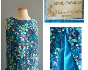 Royal Hawaiian plumeria shift dress.