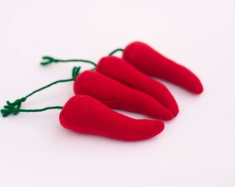 Chili Pepper Cat Toy-Filled with Organic Catnip