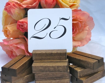 Table Number Holder + Rustic Table Number Holder (ON SALE) Set of 30
