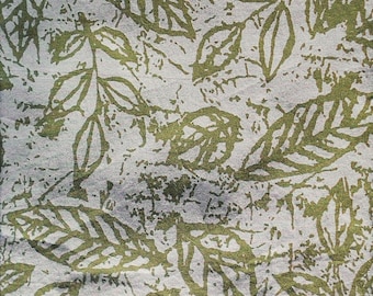 Natural green cotton leaves