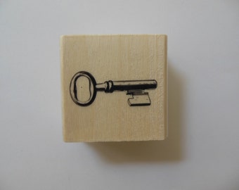 Key Stamp - Paris Romantique Collection - Wood Mounted Rubber Stamp - French Inspiration