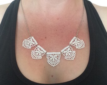 Vintage lace, delicate necklace