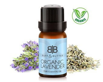 Organic Lavender Essential Oil 100% Pure Natural Fragrance Aromatherapy - 1ml Tester Vial, 10ml, 30ml, 50ml, 100ml Bottle