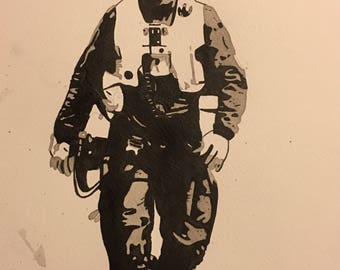 Star Wars Poe Dameron Painting