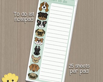 Dogs To Do List - 25 sheet Notepad