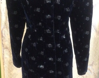 1980s Krizia Black and Gold Dress