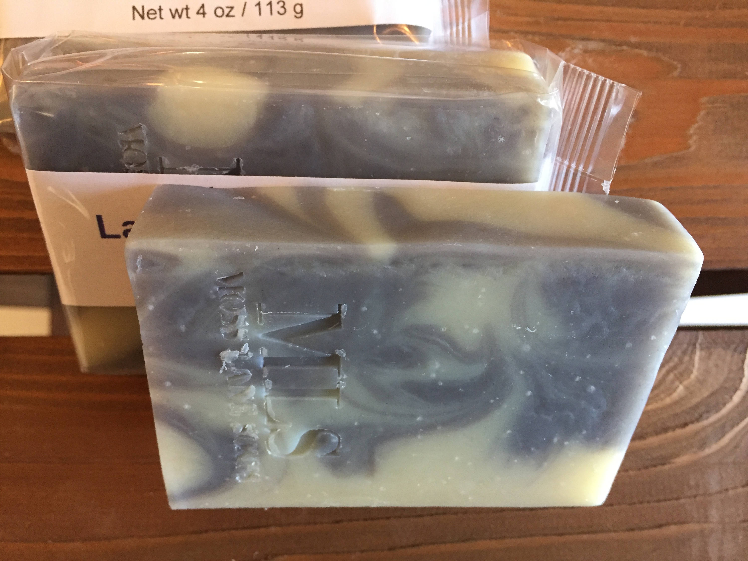 Lavender and Rosemary Essential Oil Scented Cold Process Soap with Shea