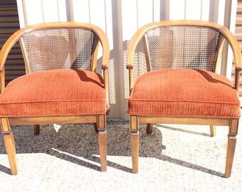 Pair of Vintage Cane Back Chairs