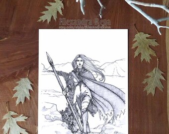 Through the Helcaraxë - Silmarillion - 8x10 Print