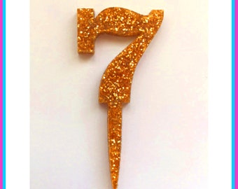 7: Fabulous acrylic cake topper designed & made in the UK. Choose your colour!